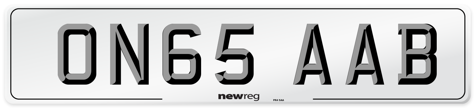 ON65 AAB Number Plate from New Reg